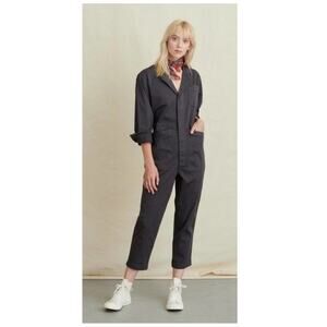 Alex Mill Standard Long Sleeve Stretch Cotton Twill Jumpsuit Size Large